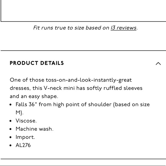 LAST CHANCE - Madewell Ruffle-Sleeve Easy Dress - Picture 5 of 5